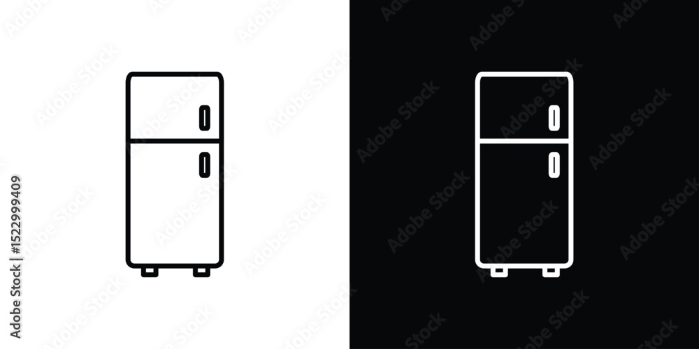 Poster fridge icon graphic vector set for ui design