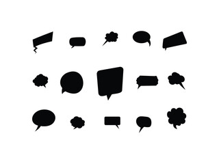 set of speech bubbles vector