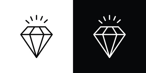Gem icon Graphic vector set for ui design
