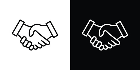 Handshake icon Graphic vector set for ui design