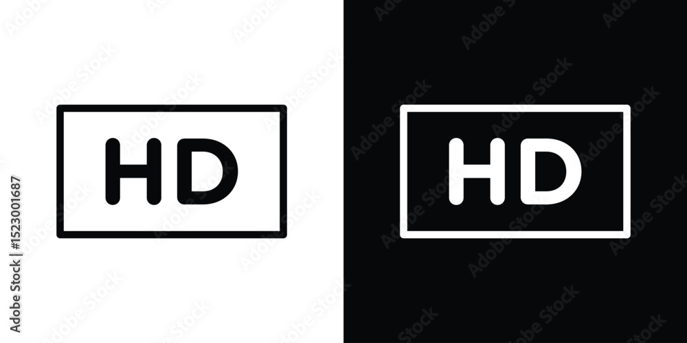 Poster high definition icon graphic vector set for ui design