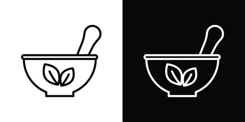 Herbal medicine icon Graphic vector set for ui design