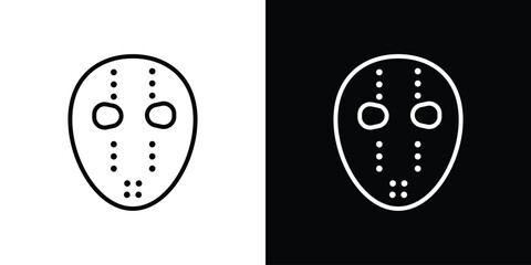 Hockey mask icon Graphic vector set for ui design