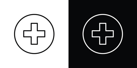 Hospital sign icon Graphic vector set for ui design