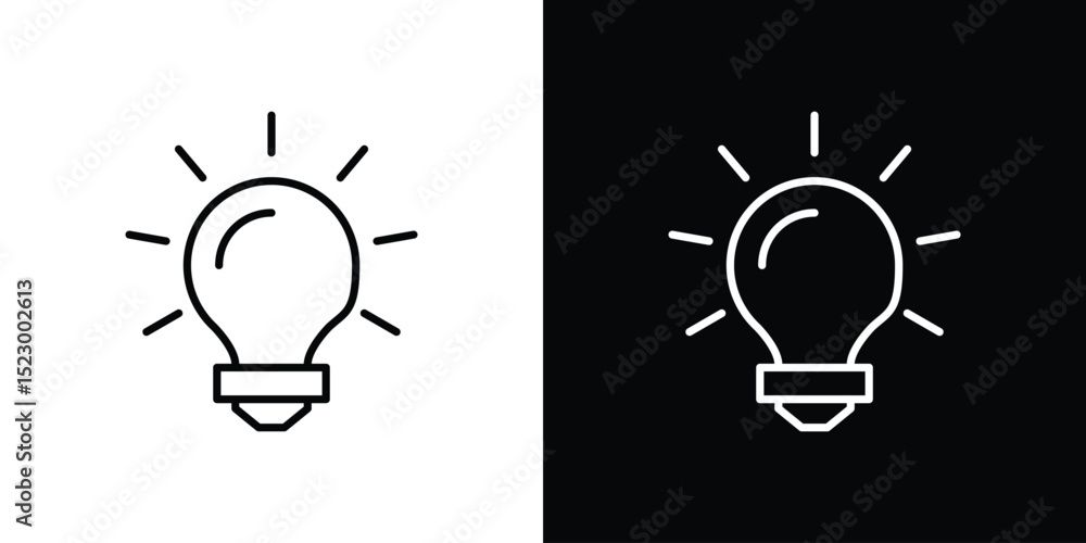 Poster idea icon graphic vector set for ui design
