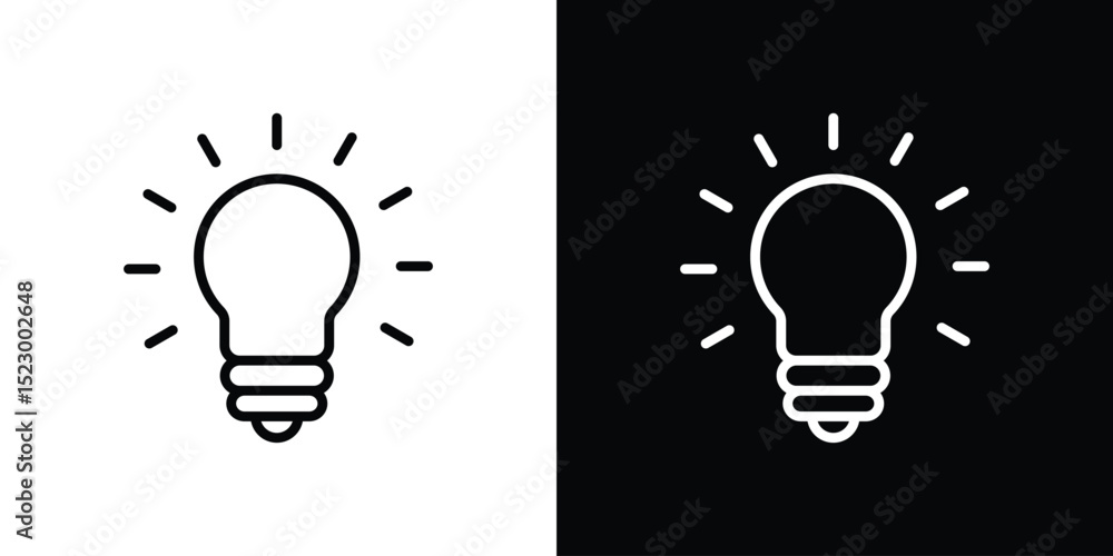 Poster idea icon graphic vector set for ui design
