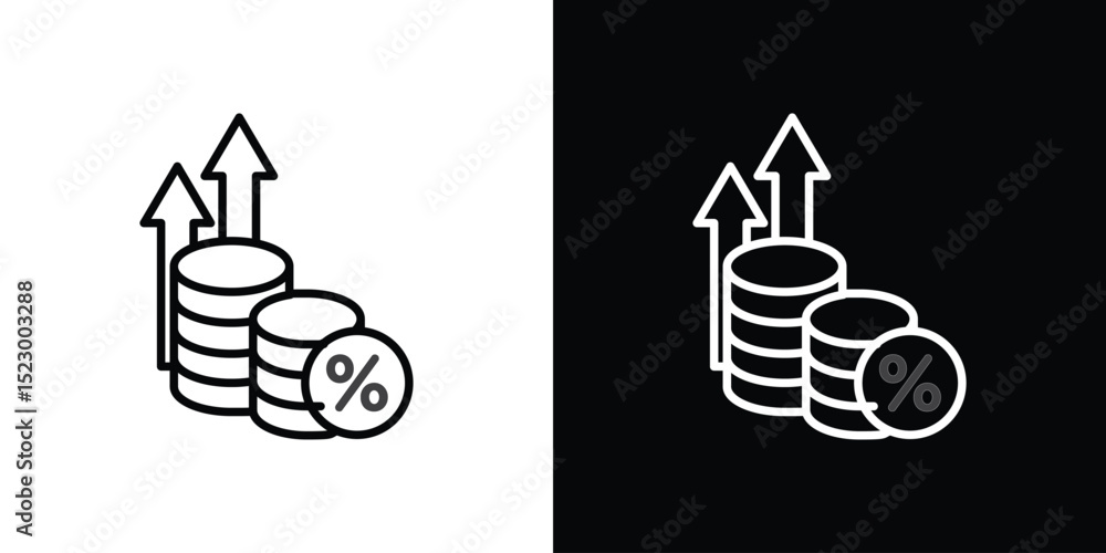 Poster interest icon graphic vector set for ui design