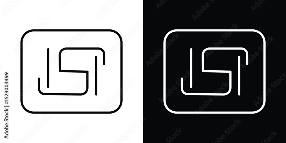 Poster isi mark icon graphic vector set for ui design