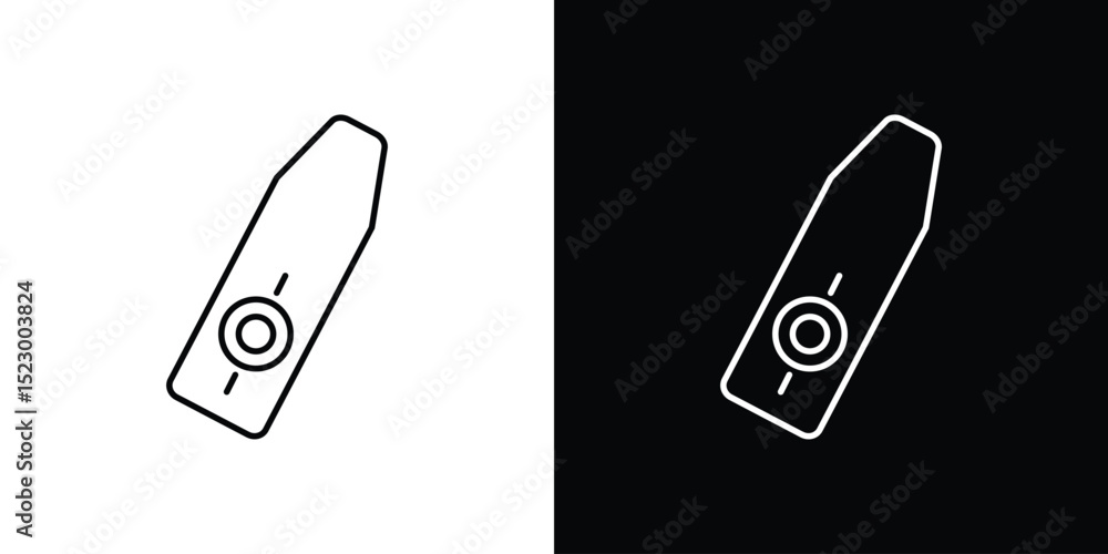 Poster kazoo icon graphic vector set for ui design