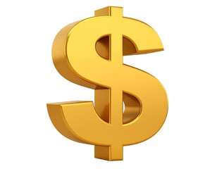 Obraz premium Golden dollar sign