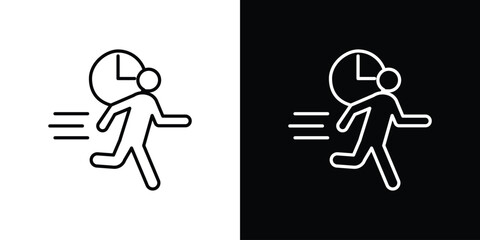 Late icon Graphic vector set for ui design