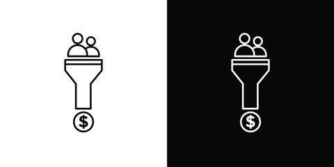 Lead conversion icon Graphic vector set for ui design