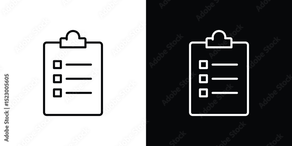 Poster list icon graphic vector set for ui design