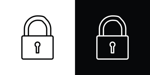 Lock icon Graphic vector set for ui design