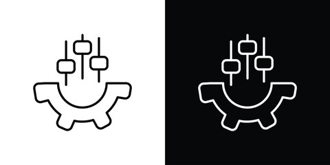 Mass customization icon Graphic vector set for ui design