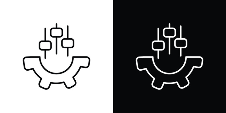 Mass customization icon Graphic vector set for ui design