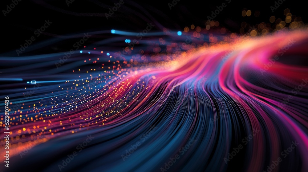 Aufkleber a detailed close-up of a colorful financial graph with upward trends and vibrant lines on a digital 