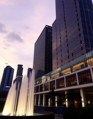 Vibrant and bustling Jakarta, masterpiece. White tone