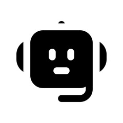 ai assistant glyph icon