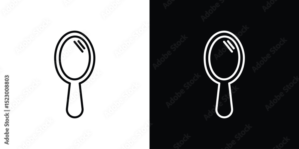 Poster mirror icon graphic vector set for ui design