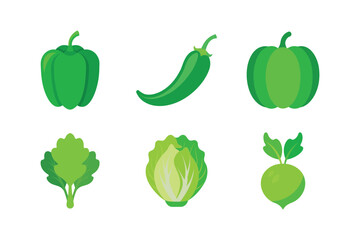Healthy Vegetable Vector Art for Menus