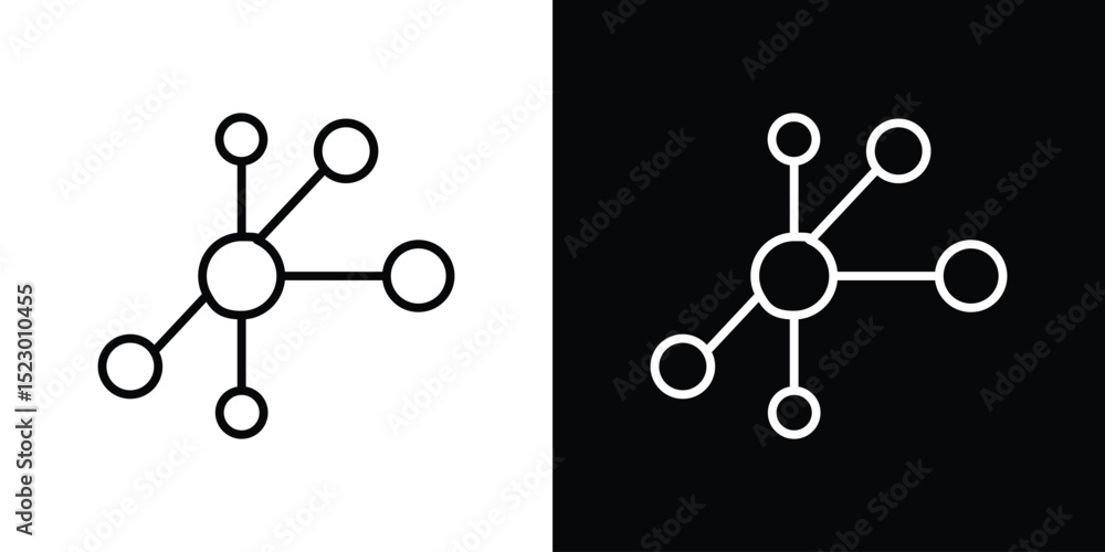 Aufkleber network icon graphic vector set for ui design