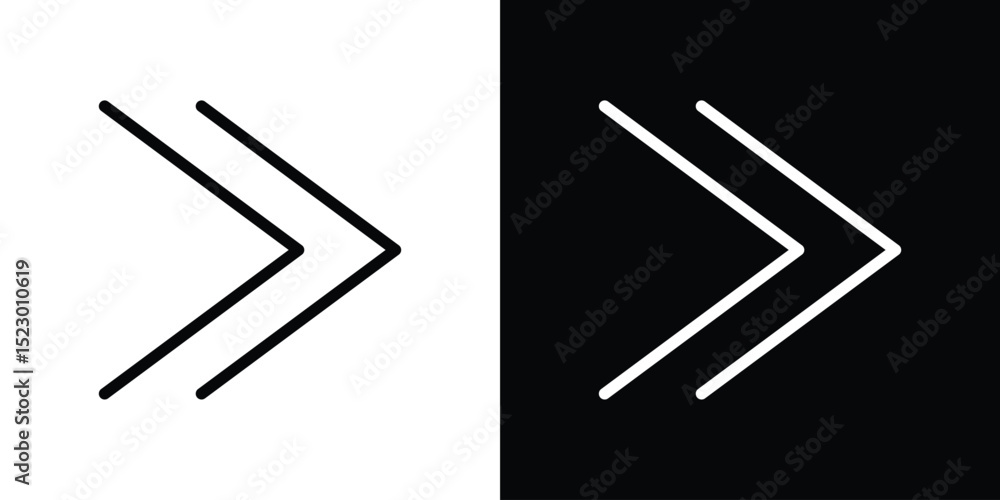 Poster next arrow icon graphic vector set for ui design