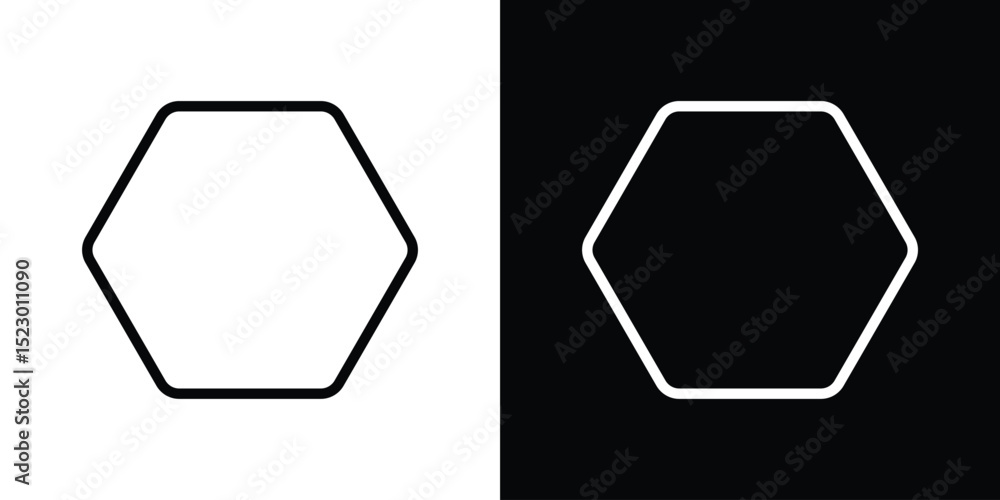 Aufkleber octagon icon graphic vector set for ui design