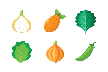 Raw Vegetable Vector Pack for Designers