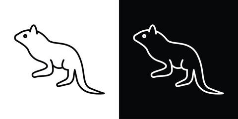 Otter icon Graphic vector set for ui design