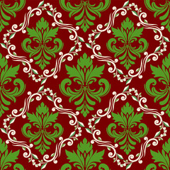 Classic seamless pattern. Damask orient colorful ornament. Classic vintage background. Orient ornament for fabric, wallpaper and packaging