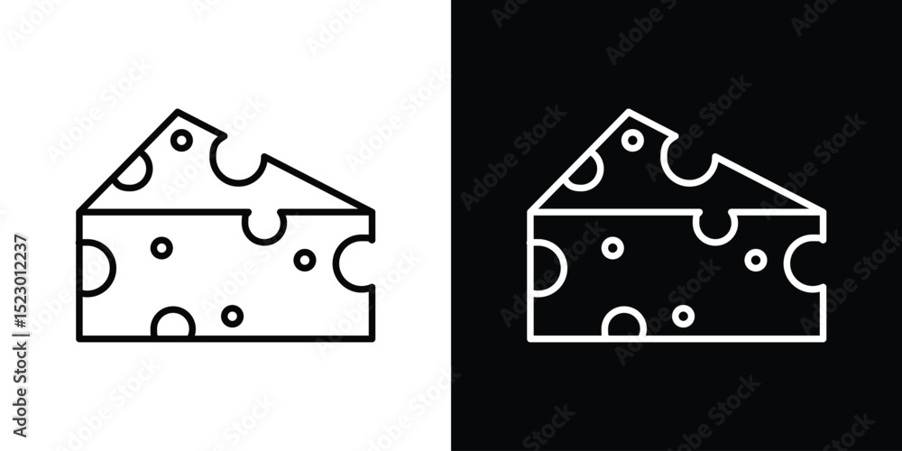 Poster parmesan icon graphic vector set for ui design