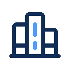 bookstore outline color icon