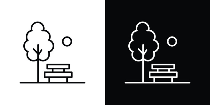 park icon Graphic vector set for ui design