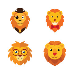 Roaring Lion Head Vector for Illustrations