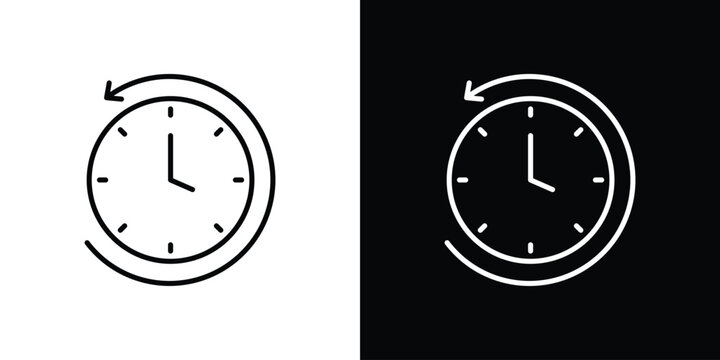 Past time icon Graphic vector set for ui design