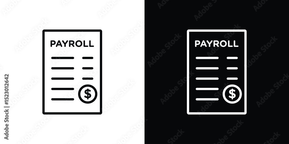 Aufkleber payroll icon graphic vector set for ui design