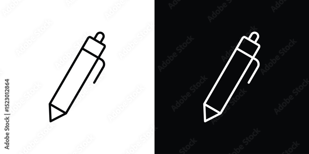 Poster pen icon graphic vector set for ui design