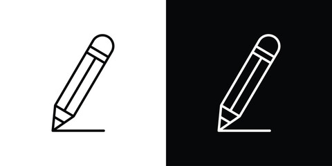 Pencil icon Graphic vector set for ui design