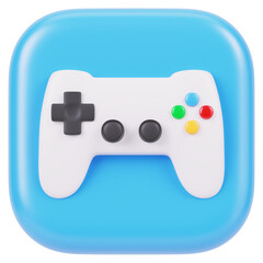 video game controller Icon Set for UI, App, or Interface isolated on transparent white background, clipping path
