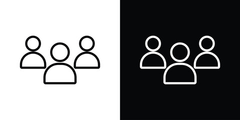People group icon Graphic vector set for ui design