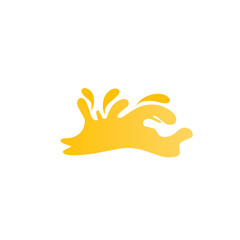 gold liquid splash illustration