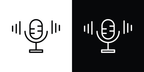 Podcast icon Graphic vector set for ui design