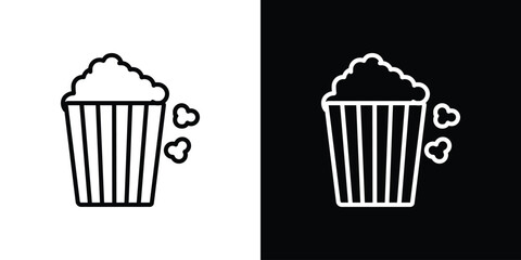Popcorn icon Graphic vector set for ui design
