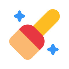 magic brush flat icon