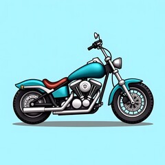 Fototapeta premium motorcycle on a white background