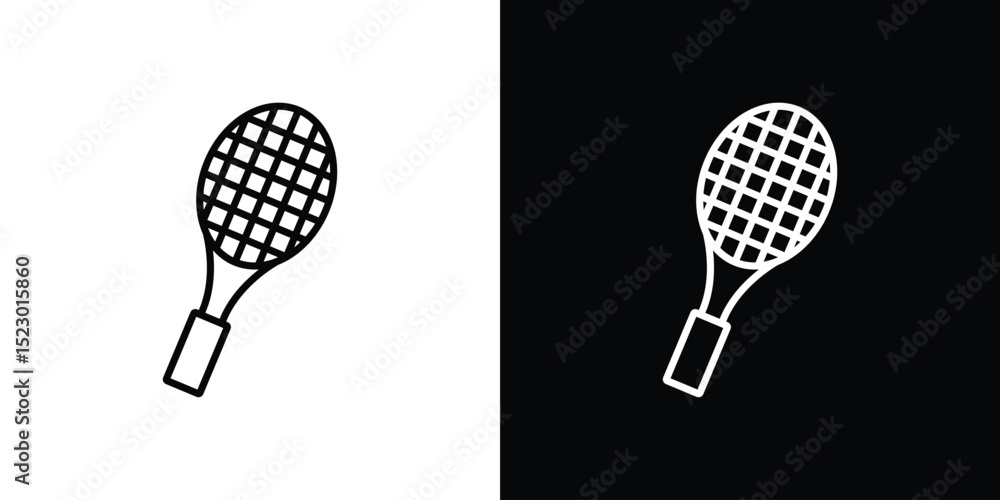 Poster racket icon graphic vector set for ui design