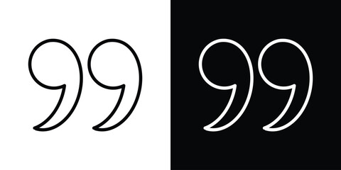 Quote right icon Graphic vector set for ui design