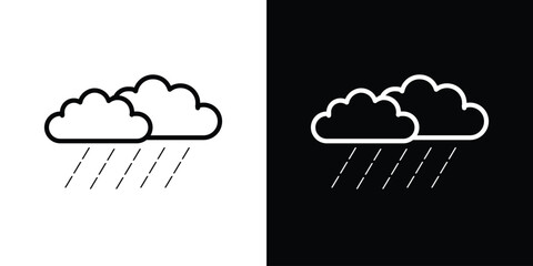 Rain icon Graphic vector set for ui design