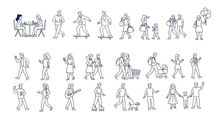 Diverse People Engaging in Various Activities